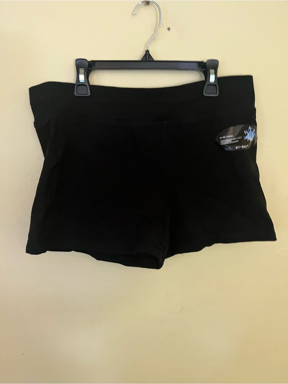 Athletic Works Black Women's High-Rise Athletic Shorts
